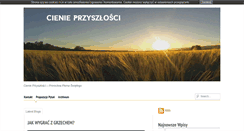 Desktop Screenshot of cienieprzyszlosci.pl