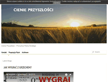 Tablet Screenshot of cienieprzyszlosci.pl